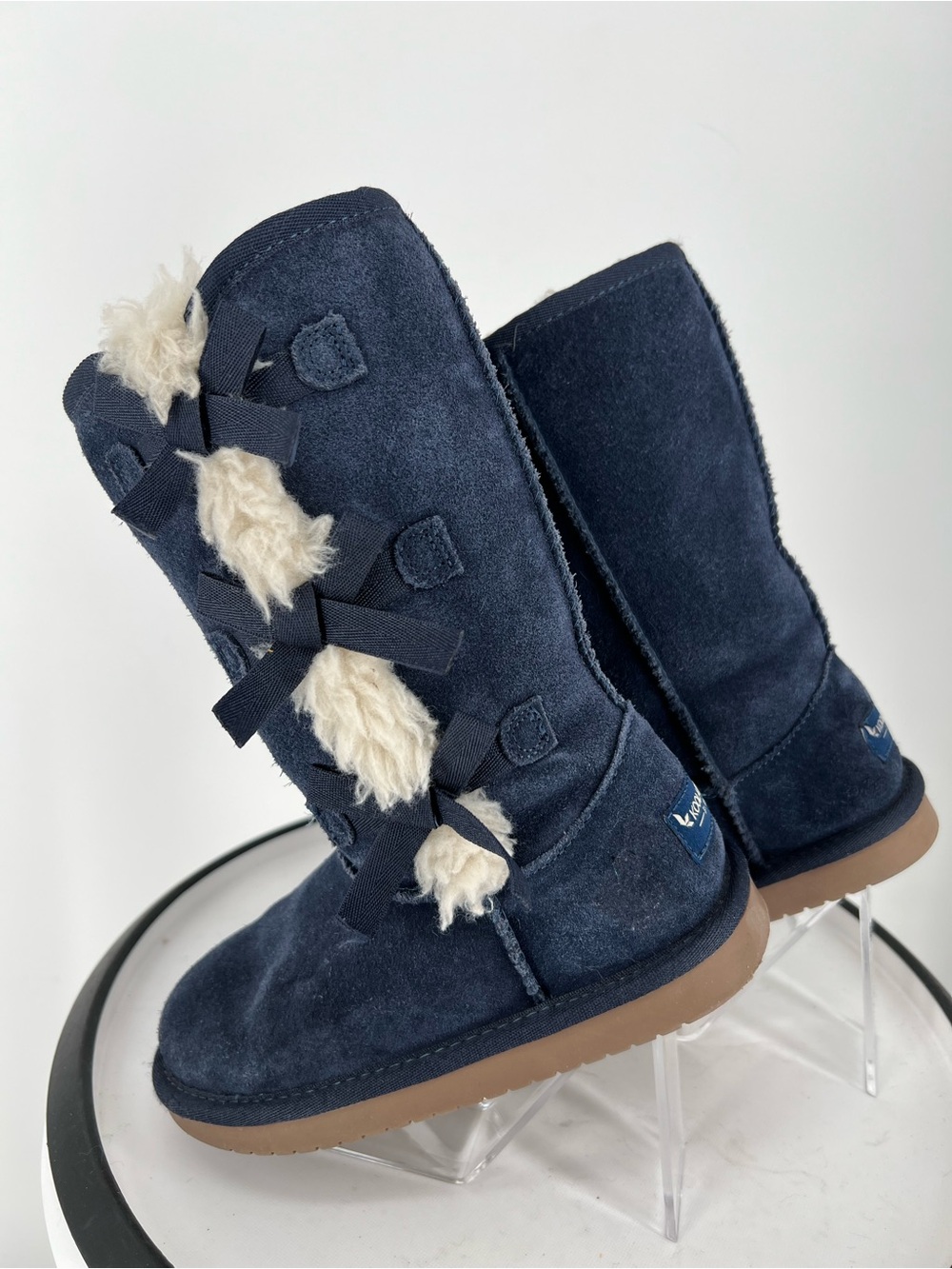 Koolaburra Kids‎ Navy Blue Shearling-Lined Boots